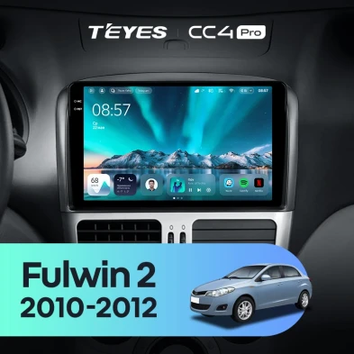 Штатная магнитола Teyes CC4 Pro 12/256 Chery Fulwin 2 (2010-2012) F2
