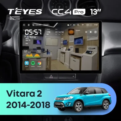 Штатная магнитола Teyes CC4 Pro 12/256 Suzuki Vitara 2 (2014-2018) (13")