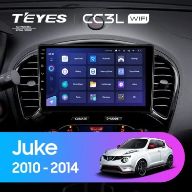 Штатная магнитола Teyes CC3L WiFi 2/32 Nissan Juke (2010-2014)
