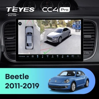 Штатная магнитола Teyes CC4 Pro 360 8/128 Volkswagen Beetle A5 (2011-2019) (11")