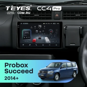 Штатная магнитола Teyes CC4 Pro 8/128 Toyota Probox (2014-2026)