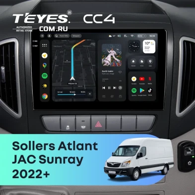 Штатная магнитола Teyes CC4 6/64 Sollers Atlant (2022-2026)
