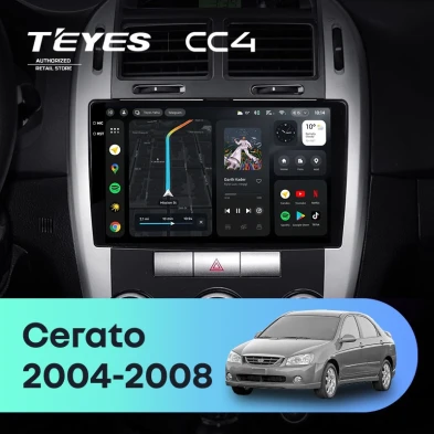 Штатная магнитола Teyes CC4 6/64 Kia Cerato 1 LD (2004-2008) F1