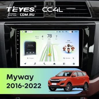 Штатная магнитола Teyes CC4L 6/64 Lifan Myway (2016-2022)