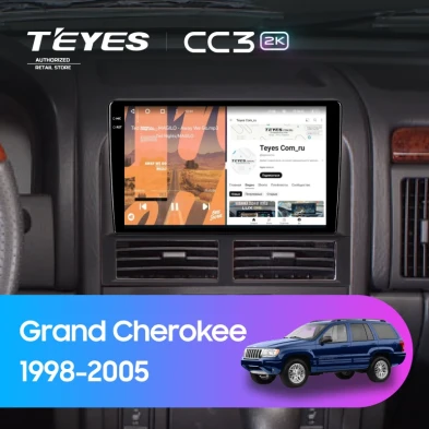Штатная магнитола Teyes CC3 2K 4/32 Jeep Grand Cherokee 2 WJ (1998-2005)