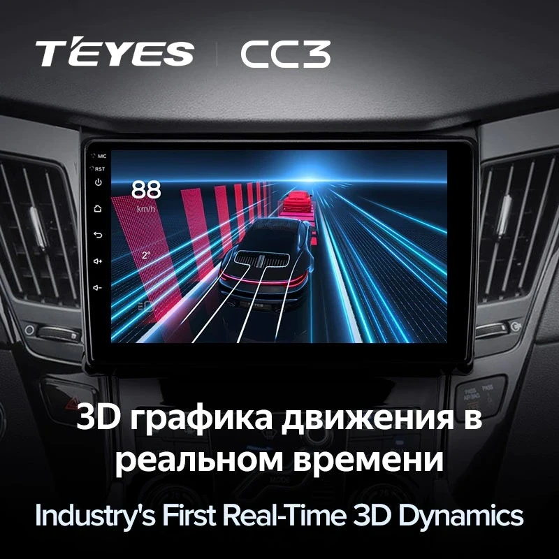 Штатная магнитола Teyes CC3 4/32 Hyundai Sonata 6 YF (2009-2014) Тип-B