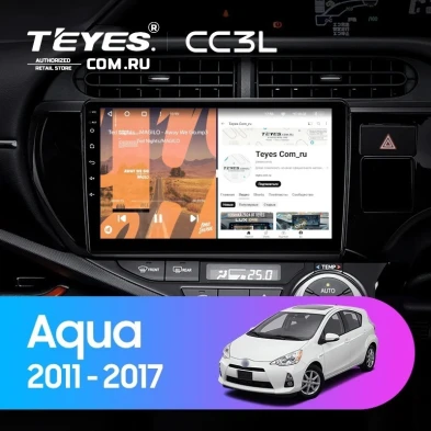 Штатная магнитола Teyes CC3L 4/32 Toyota Aqua (2011-2017)