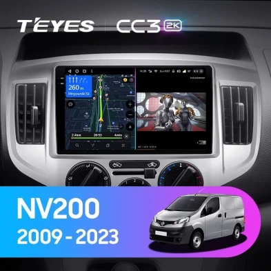 Штатная магнитола Teyes CC3 2K 360 6/128 Nissan NV200 M20 (2009-2023) F1