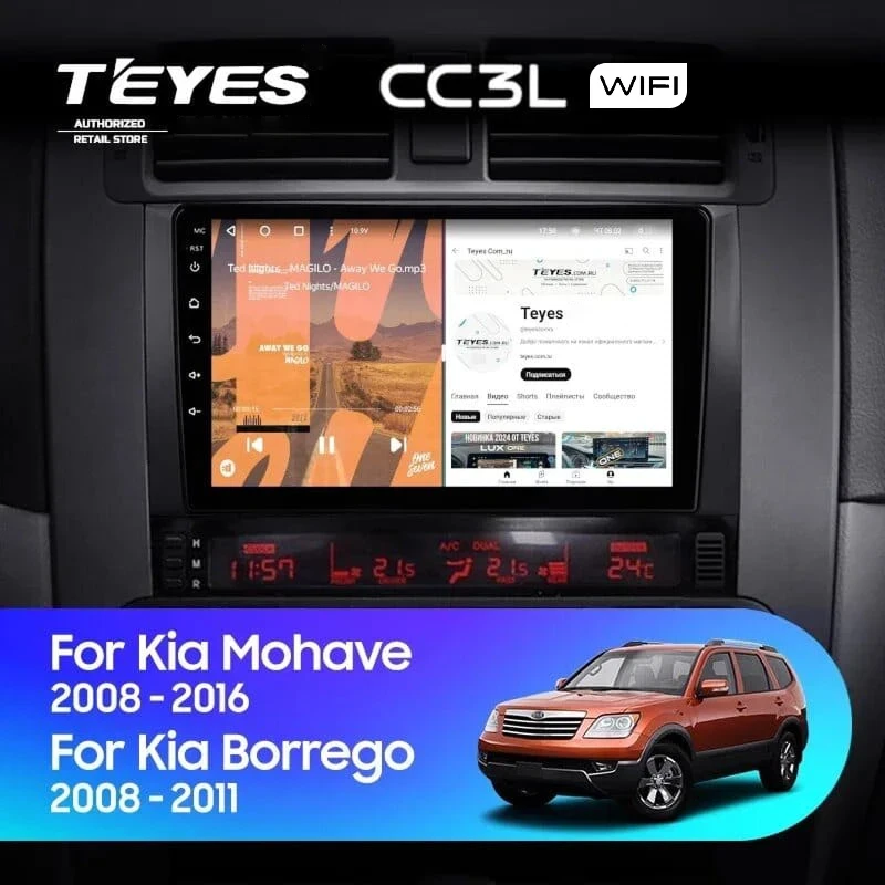 Штатная магнитола Teyes CC3L WiFi 2/32 Kia Mohave (2008-2016)