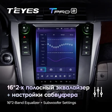 Штатная магнитола Tesla style Teyes TPRO 2 4/64 Toyota Camry 7 XV50 55 (2011-2017)