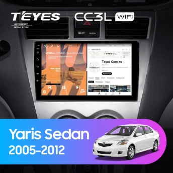 Штатная магнитола Teyes CC3L WiFi 2/32 Toyota Yaris Sedan (2005-2012)