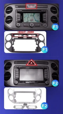 Штатная магнитола Teyes CC3 2K 4/64 Volkswagen Tiguan 1 NF (2006-2017) F1