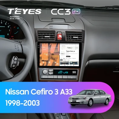 Штатная магнитола Teyes CC3 2K 6/128 Nissan Cefiro 3 A33 (1998-2003) F2