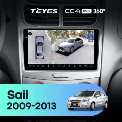 Штатная магнитола Teyes CC4 Pro 360 12/256 Chevrolet Sail (2009-2013)