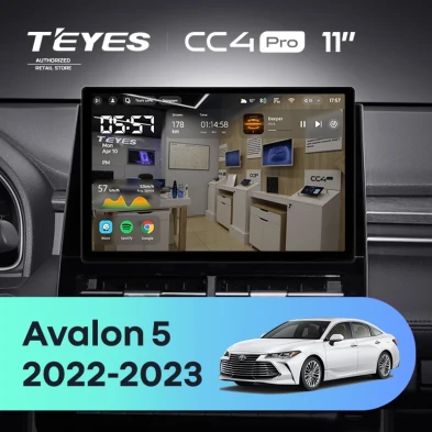 Штатная магнитола Teyes CC4 Pro 12/256 Toyota Avalon V XX50 (2022-2023) (11")