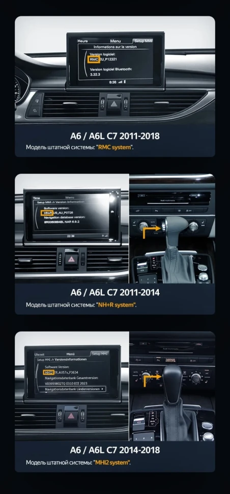 Штатная магнитола Teyes LUX ONE 6/128 Audi Q3 8U (2014-2018) (В)