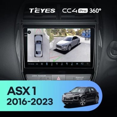 Штатная магнитола Teyes CC4 Pro 360 8/128 Mitsubishi ASX (2016-2026) Тип-A Правый руль