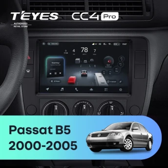 Штатная магнитола Teyes CC4 Pro 8/128 Volkswagen Passat B5 (2000-2005)