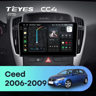 Штатная магнитола Teyes CC4 8/128 Kia Ceed (2006-2009)
