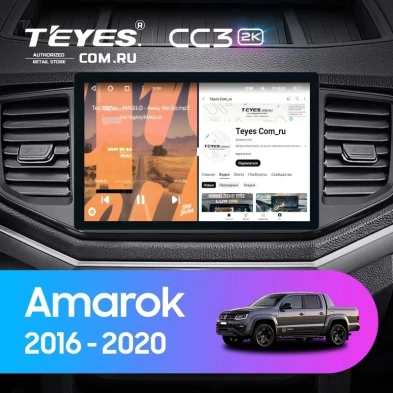 Штатная магнитола Teyes CC3 2K 6/128 Volkswagen Amarok 1 (2016-2020) (11")