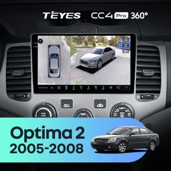 Штатная магнитола Teyes CC4 Pro 360 12/256 Kia Optima 2 MG (2005-2008)