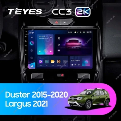Штатная магнитола Teyes CC3 2K 360 6/128 Renault Duster (2015-2021) F1