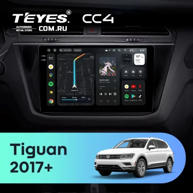 Штатная магнитола Teyes CC4 8/128 Volkswagen Tiguan 2017+