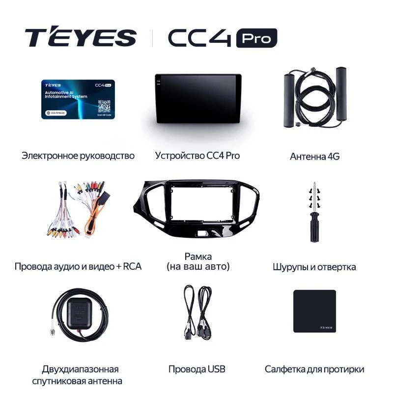 Штатная магнитола Teyes CC4 Pro 8/128 Subaru Forester 5 (2018-2023)