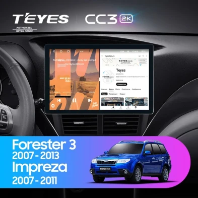 Штатная магнитола Teyes CC3 2K 4/32 Subaru Impreza GH GE (2007-2013) (11")
