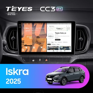 Штатная магнитола Teyes CC3 2K 6/128 LADA Iskra SW Cross (2025-2026) Тип-A
