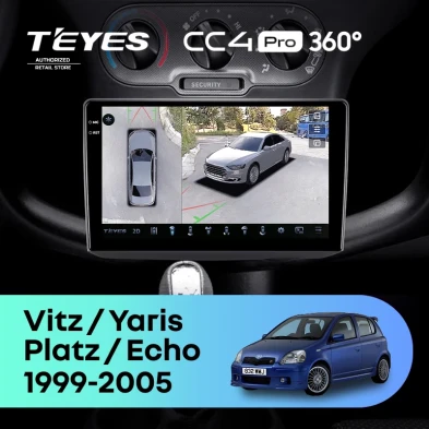 Штатная магнитола Teyes CC4 Pro 360 8/128 Toyota Echo (1999-2005) F1