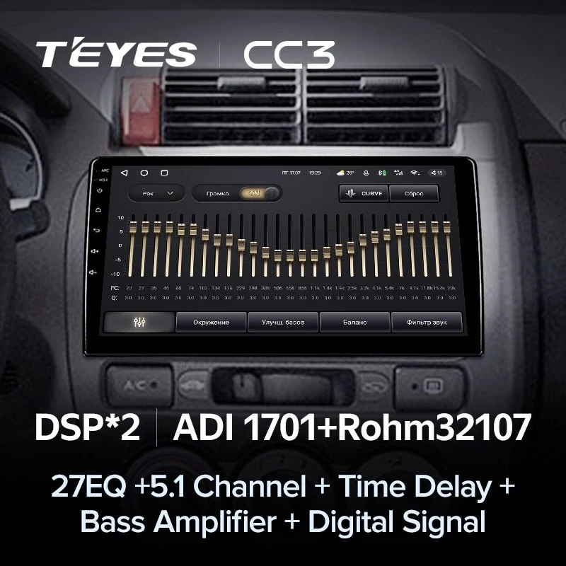 Штатная магнитола Teyes CC3 4/32 Honda Jazz 1 (2001-2009)