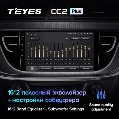 Штатная магнитола Teyes CC2 Plus 4/32 Geely Atlas NL-3 (2016-2020)
