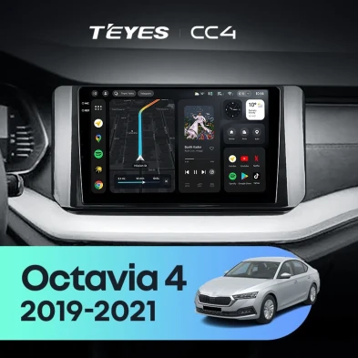 Штатная магнитола Teyes CC4 8/128 Skoda Octavia 4 A8 (2019-2021)
