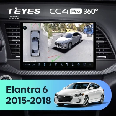 Штатная магнитола Teyes CC4 Pro 360 12/256 Hyundai Elantra 6 (2015-2018) Тип-B (13")