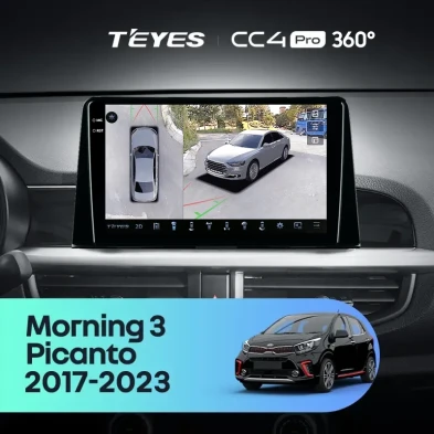Штатная магнитола Teyes CC4 Pro 360 8/128 Kia Morning 3 (2017-2023) Тип-B