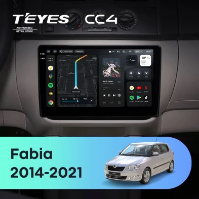 Штатная магнитола Teyes CC4 8/128 Skoda Fabia (2014-2021)
