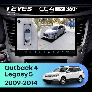 Штатная магнитола Teyes CC4 Pro 360 8/128 Subaru Legacy 5 (2009-2014) (13")