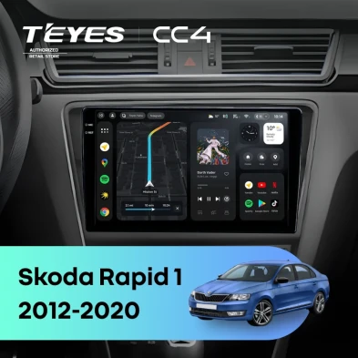 Штатная магнитола Teyes CC4 6/64 Skoda Rapid 1 (2012-2020) F2