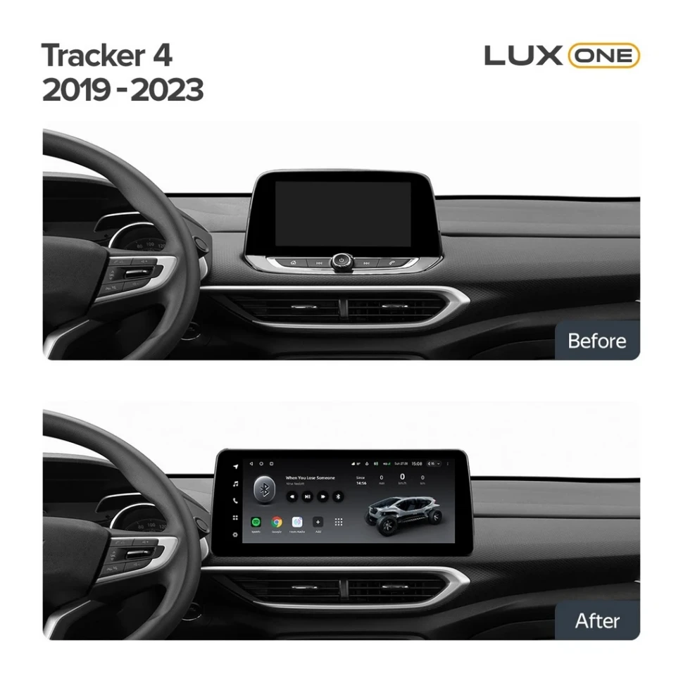 Переходная рамка Chevrolet Tracker 4 (2019-2023) Тип-A (12,3")