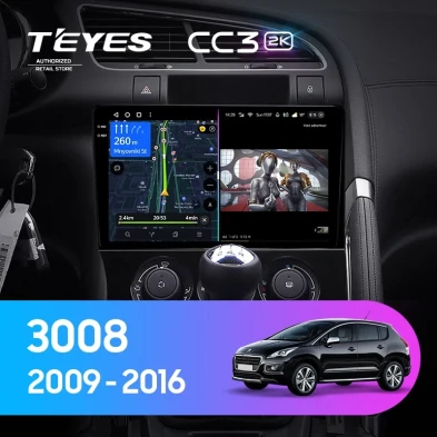 Штатная магнитола Teyes CC3 2K 4/32 Peugeot 3008 1 (2009-2016) F1