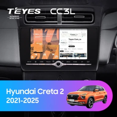 Штатная магнитола Teyes CC3L 4/32 Hyundai Creta 2 (2021-2022) с кнопками