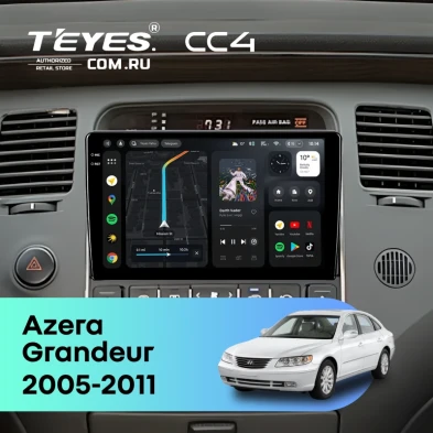 Штатная магнитола Teyes CC4 6/64 Hyundai Azera (2005-2011)