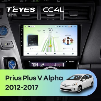 Штатная магнитола Teyes CC4L 6/64 Toyota Prius Plus V Alpha LHD RHD (2012-2017)