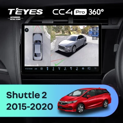 Штатная магнитола Teyes CC4 Pro 360 8/128 Honda Shuttle 2 (2015-2020) Правый руль (11")