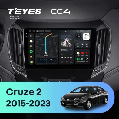 Штатная магнитола Teyes CC4 6/64 Chevrolet Cruze 2 (2015-2023)