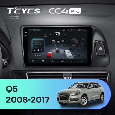 Штатная магнитола Teyes CC4 Pro 12/256 Audi Q5 8R (2008-2017) Тип-B