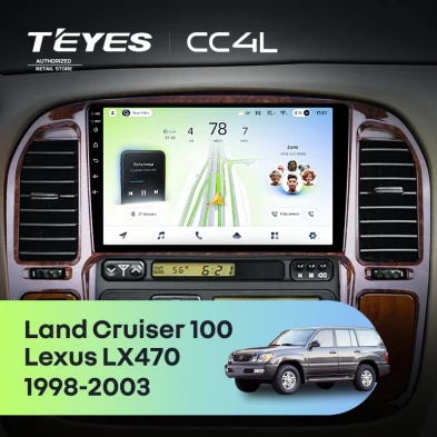 Штатная магнитола Teyes CC4L 6/64 Lexus LX470 (1998-2003) F1