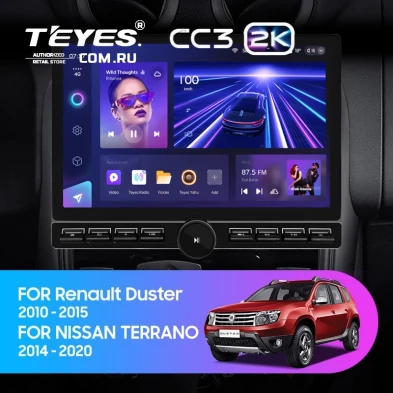 Штатная магнитола Teyes CC3 2K 6/128 Nissan Terrano (2014-2020) (13" с кнопками)