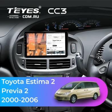 Штатная магнитола Teyes CC3 4/32 Toyota Previa 2 (2000-2006) Правый руль